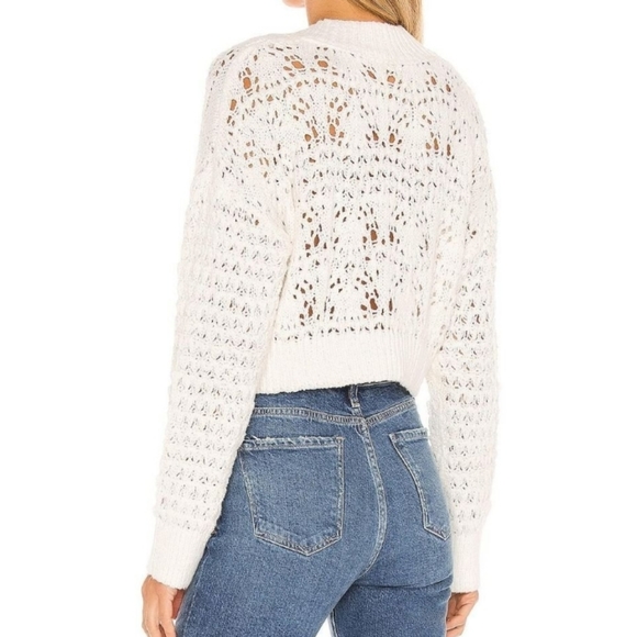Free People Chloe Crop Cardigan Sweater 